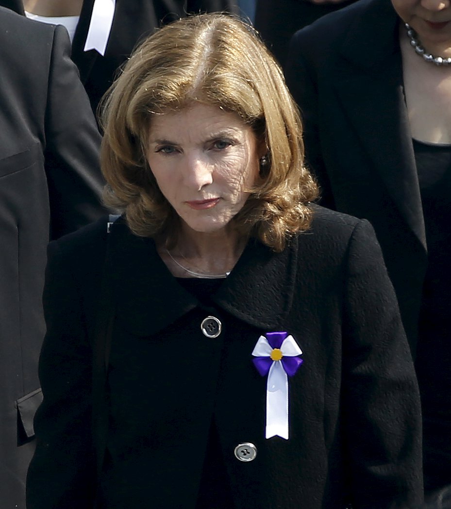 US Ambassador to Japan Caroline Kennedy attends a ceremony at the Peace Memorial Park in Hiroshima western Japan