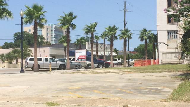 An empty lot in downtown Gulfport.          Evelina Burnett