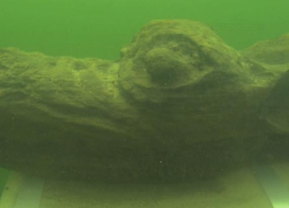 Raw Ancient Ship Carving Found in Baltic Sea