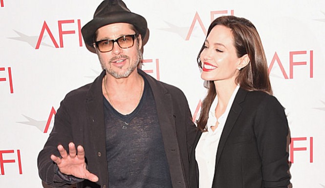 Actor  producer Brad Pitt and actress  director Angelina Jolie attend the 15th Annual AFI Awards at Four Seasons Hotel Los Angeles at Beverly Hills