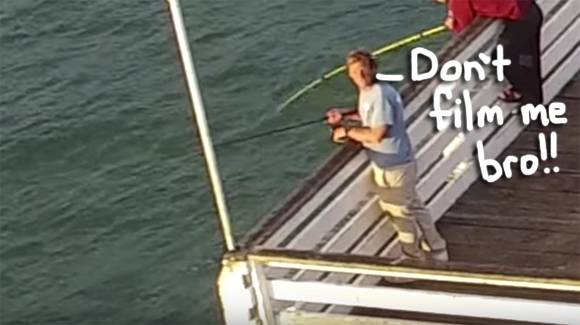 Fisherman Catches Drone Flying Over San Diego Pier