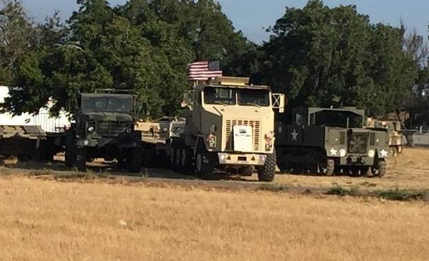 Man run over killed by a World War II military tank in Fairfield