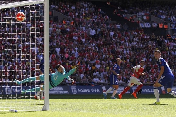 Arsenal 1 Chelsea 0

Oliver Kay
Published 2 August 2015



Print


Courtois could do nothing to stop Oxlade-Chamberlain’s powerfully-struck shot