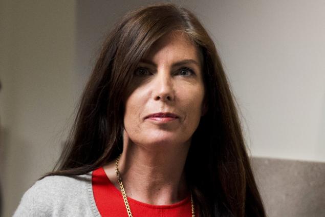 Pennsylvania Attorney General Kathleen Kane who's charged with leaking secret grand jury information to embarrass a rival prosecutor is seen after her preliminary hearing on Monday