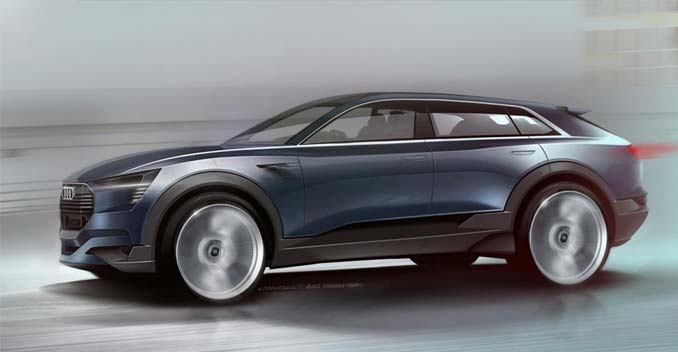 Audi e-tron quattro Teased Previews the Q6 SUV