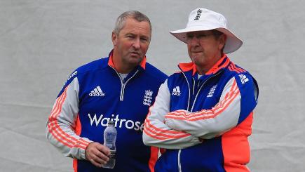 Trevor Bayliss right and Paul Farbrace left have been credited with reversing England's fortunes