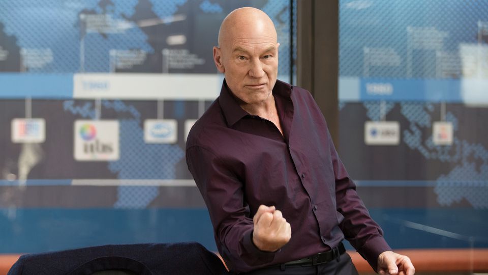 B+      Patrick Stewart as Walter Blunt in Blunt Talk 
 
  Patrick Stewart as Walter Blunt in Blunt Talk