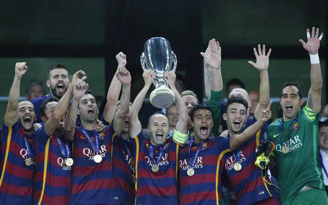 Barca's fifth triumph in the competition which means they have now won four trophies this year