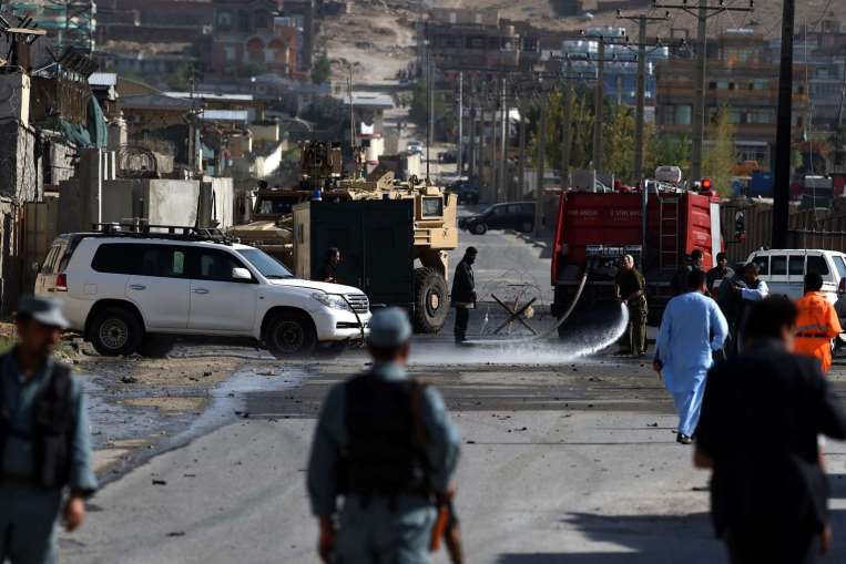 Afghan police targeted in deadly suicide attack