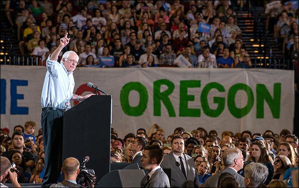 Bernie Sanders: Democratic presidential candidate kicked off the stage by