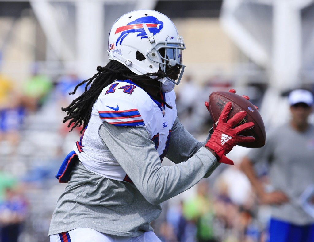 Bills receiver Sammy Watkins has been battling soreness and did not participate in many team drills Thursday.  	
 	Harry Scull Jr./Buffalo News