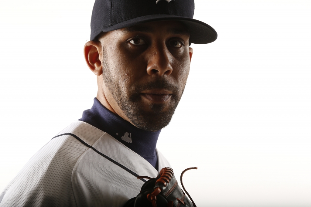 LAKELAND FL- FEBRUARY 28 David Price #14 of the Detroit Tigers poses for