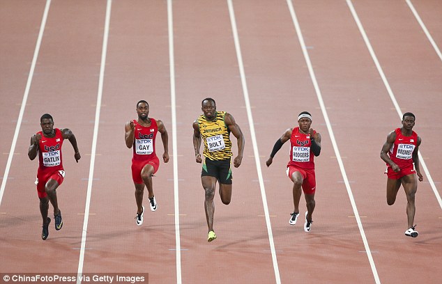 Bolt clocked a time of 979 seconds at the Bird's Nest Stadium to win his 10th individual global title