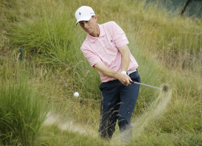 Brian Gaffney on the 18th hole during the second round of the PGA Championship golf tournament Friday Aug. 14 2015 at Whistling Straits in Haven Wis