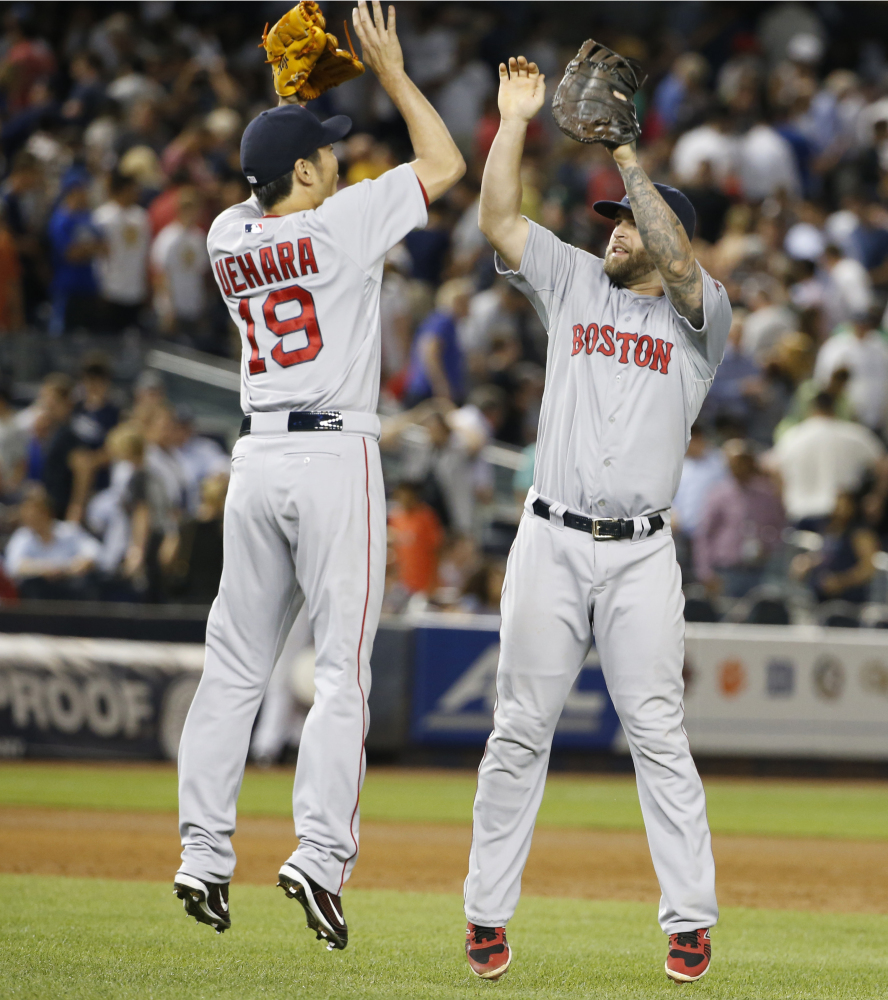 Boston OF Hanley Ramirez scratched with sore foot RP Koji Uehara may