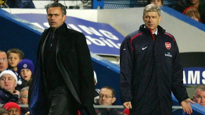 Chelsea manager Jose Mourinho snubbed Arsene Wenger during last weekend's Community Shield loss to Arsenal