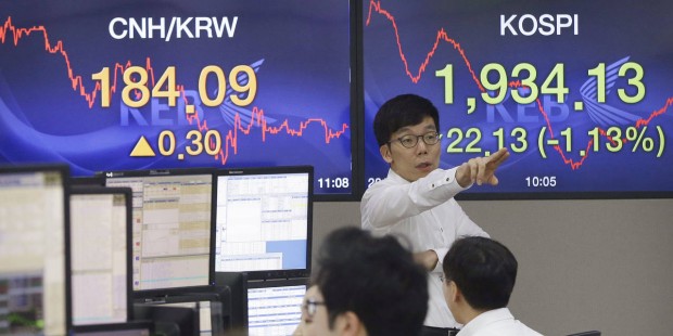 Shanghai stock index plunges more than 6 percent