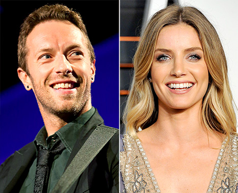 Chris Martin and Annabelle Wallis