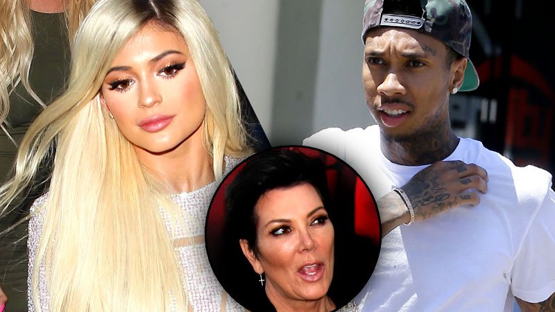 Kylie Jenner Tyga Fighting Kris Jenner