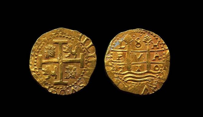 The coins were lost when a fleet of treasure ships sank in 1715