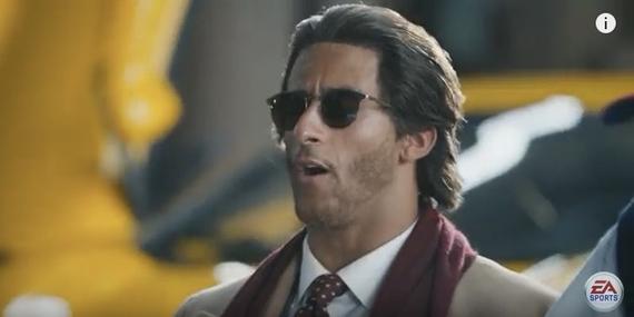 Colin Kaepernick playing Al Pacino playing a blind man.               EA  YouTube screenshot by Chris Matyszczyk  CNET