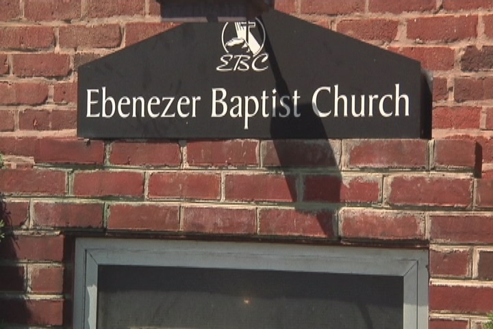 Federal authorities and police are investigating after Confederate battle flags were found around the Ebenezer Baptist Church and the Martin Luther King Jr. Center for Nonviolent Social Change in Atlanta