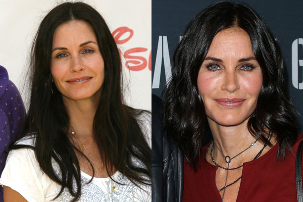 Courteney Cox has sparked rumours she has undergone plastic surgery looking noticeably different now to what she did a few years ago