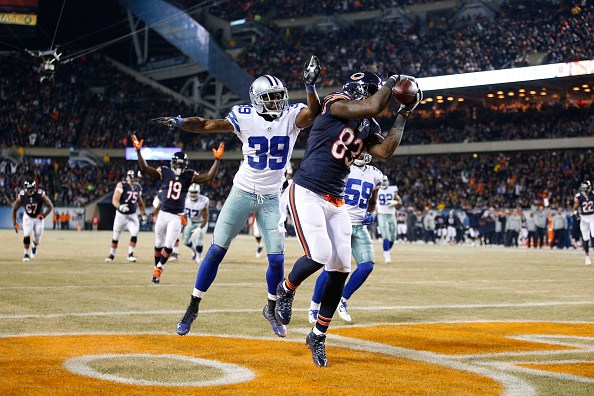 Martellus Bennett #83 of the Chicago Bears