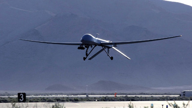 Predator drone flying