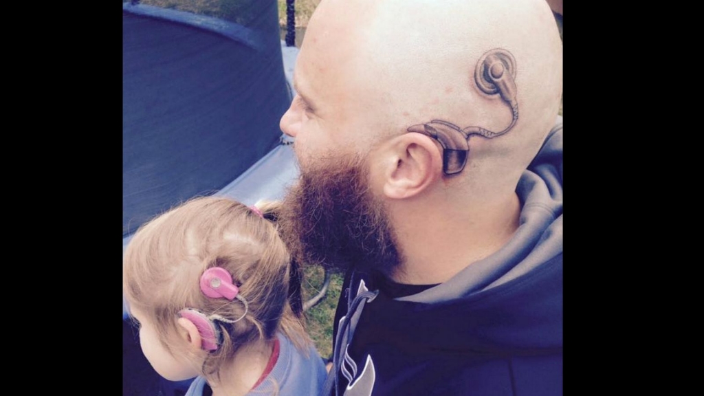 Dad gets tattoo for daughter