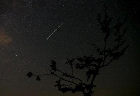 The sky show is pieces of comet Swift Tuttle hitting Earth’s atmosphere and burning