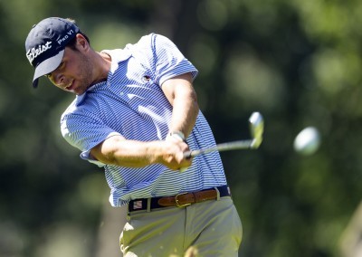 Sean Crocker defeated Robby Shelton in 20 holes during the round of 16 at the