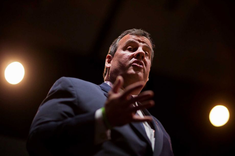 Republican presidential candidates participate in the first prime-time presidential debate hosted by FOX News and Facebook at the Quicken Loans Arena on Aug. 6 2015 in Cleveland Ohio