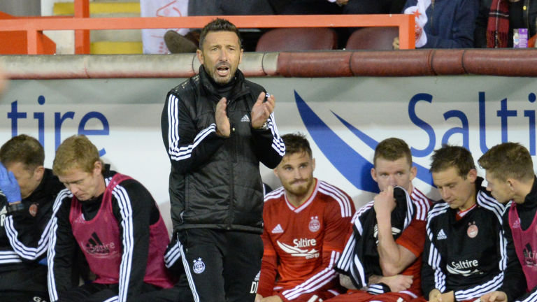 Derek Mc Innes saw his Aberdeen side fall short in their attempt to progress in the Europa League against Kairat Almaty