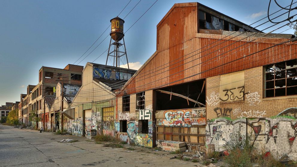 Automotive Plant opened in 1903 and closed in 1958 was taken in Oct. 2013 in Detroit Mich