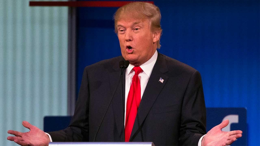 Donald Trump speaks during the first 2016 Republican presidential candidate debate on Aug. 6 in Cleveland