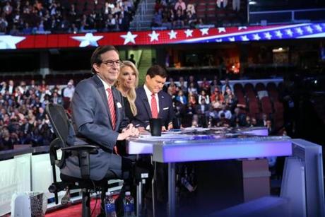 Fox News anchors Chris Wallace Megyn Kelly and Bret Baier ran the two-hour event