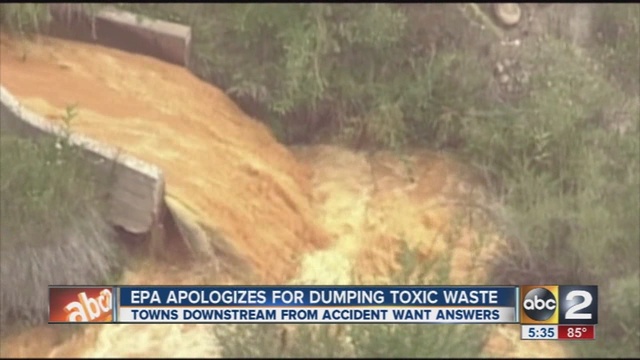 EPA chief Colorado mine spill'pains me                       WMAR