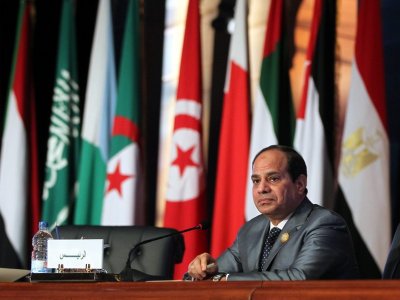 Egyptian President Abdel Fattah al Sissi at Arab League summit