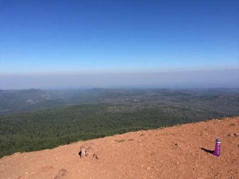 Smoke layer from Tumalo Mountain