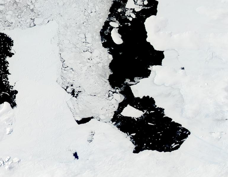 A massive iceberg or ice island of a whooping 255 square miles in size is moving into the ocean off Antarctica