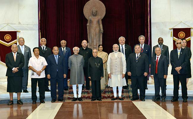 FIPIC Summit: Ceremonial reception held at President's House