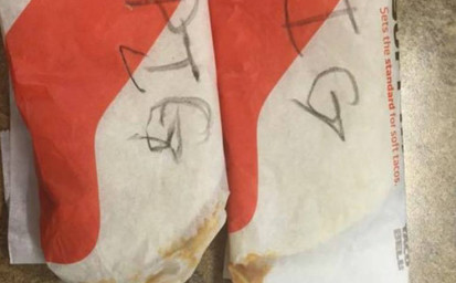 Cop Finds Offensive Label On Taco Bell To-Go Order, Photo Goes Viral As Taco