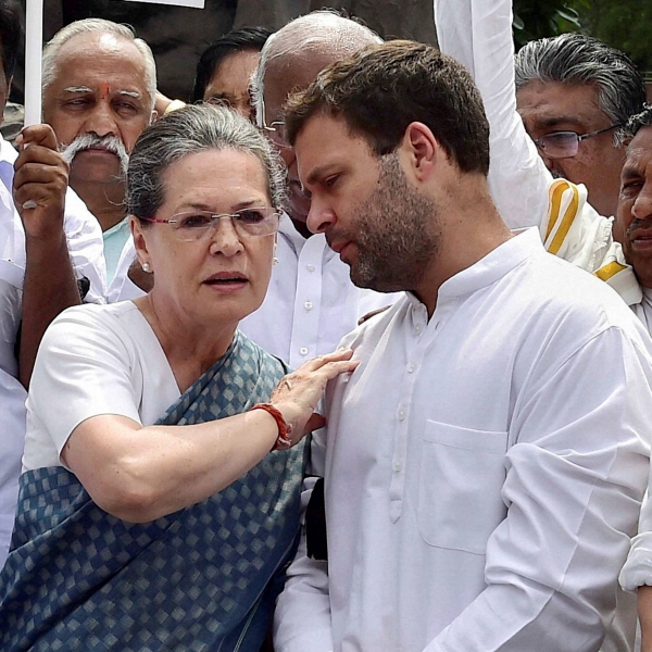 Sonia and Rahul Gandhi