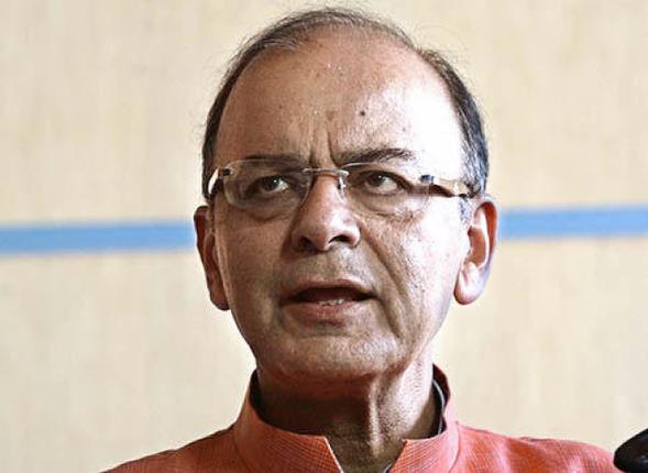 Firm stand Union Finance Minister Arun Jaitley and Congress Vice
President addressing the media separately outside Parliament House