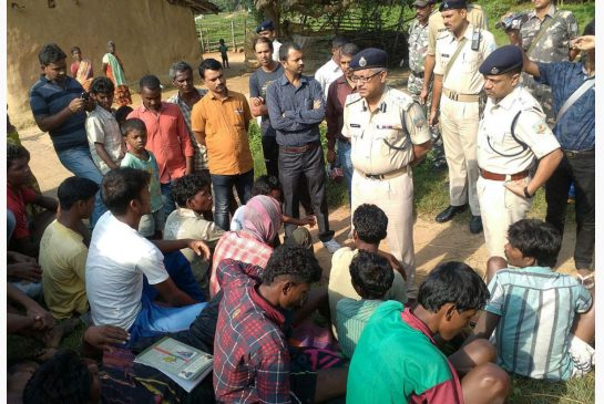 Indian police talk to villagers after the attack. From 2000 to 2012 about 2,100 people mostly women were killed in the country on suspicion of practicing witchcraft according to the National Crime Records Bureau