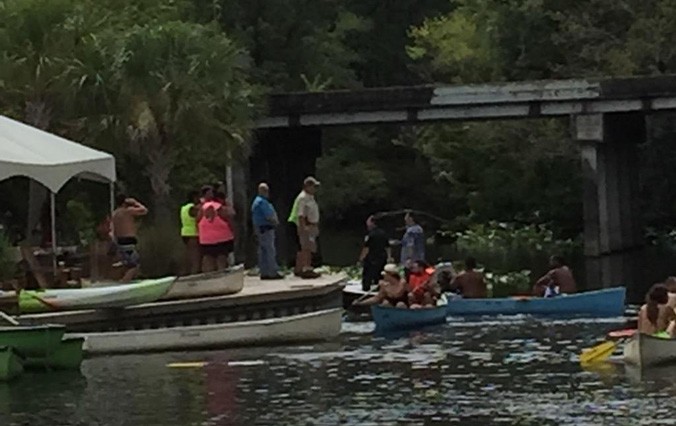 Florida Fish and Wildlife officer investigates a gator attack near Wekiva Island Saturday