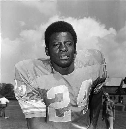 Football player Mel Farr of the Detroit Lions on Aug. 24 1970