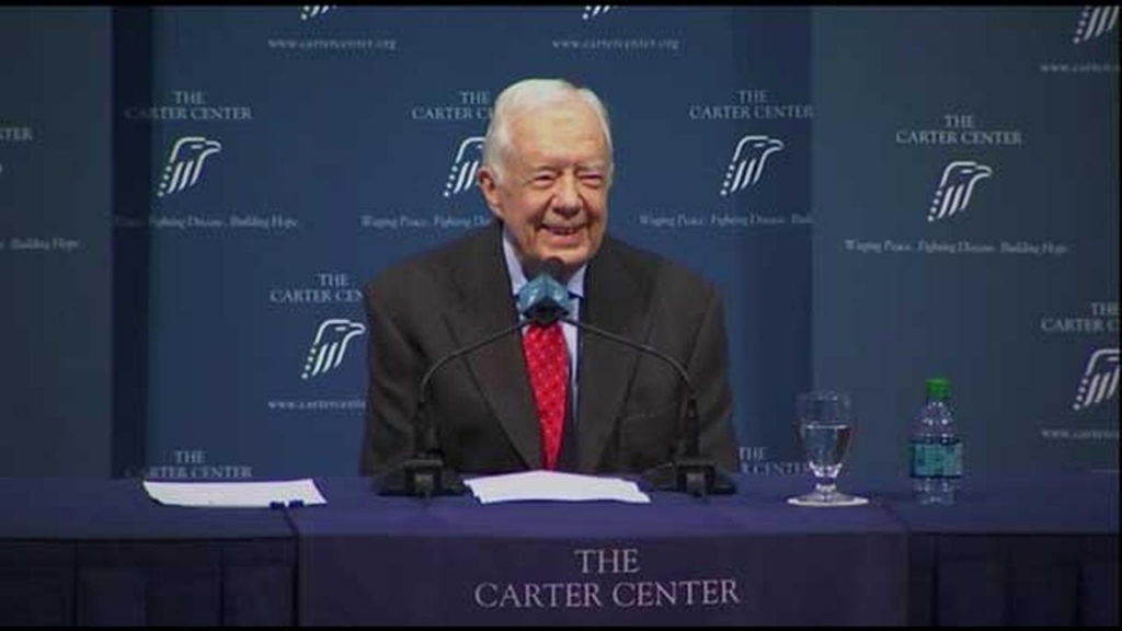 Former U.S. President Jimmy Carter said cancer has spread to his brain. He held a press conference updating his diagnosis in Atlanta Georgia