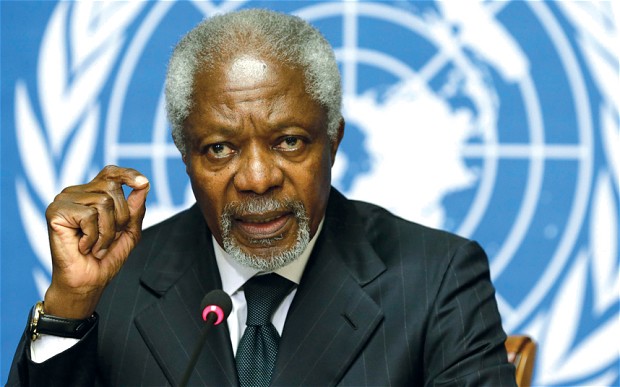 Former UN secretary general Kofi Annan